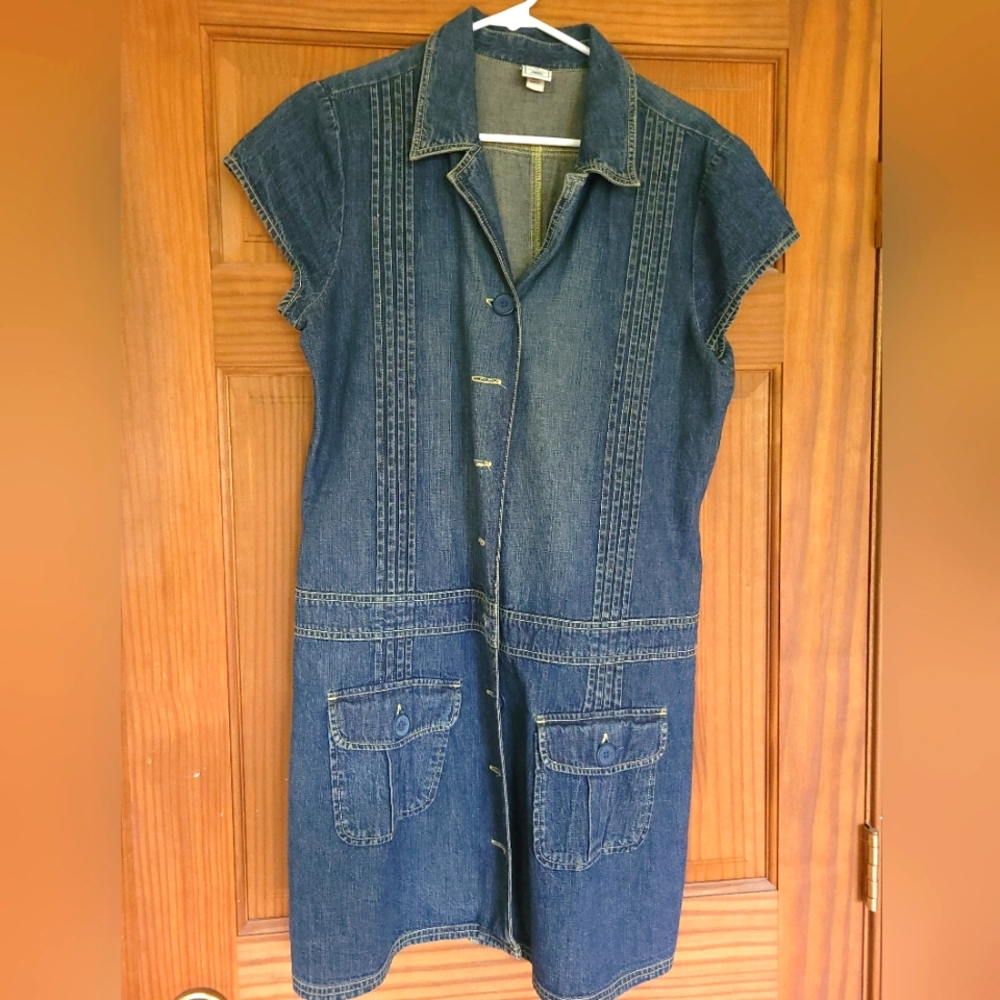 Old Navy Blue Denim Dress- Size 16